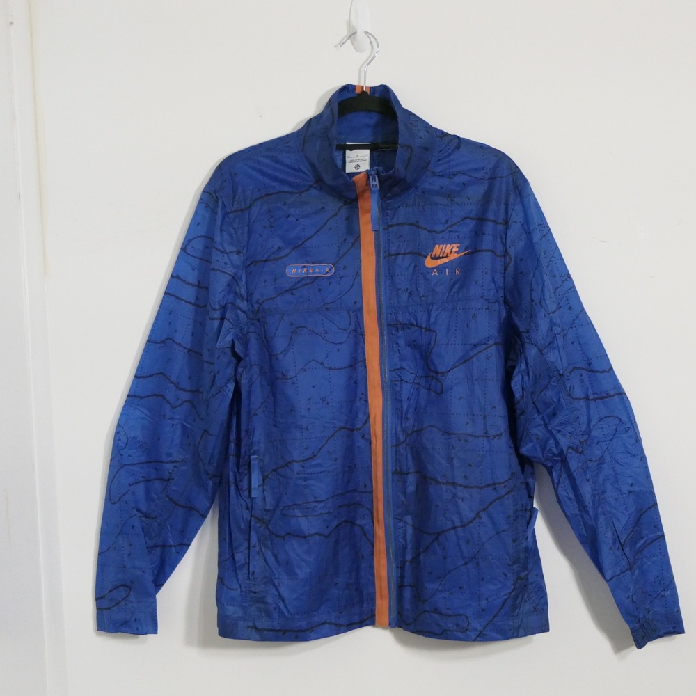 Nike Air Woven UL Windbreaker Jacket M Dark Marina Blue Ultralight DN2112-407